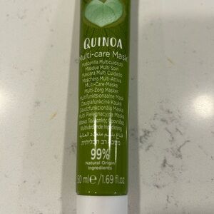 Green and White Skincare Mask with Botanical Ingredients